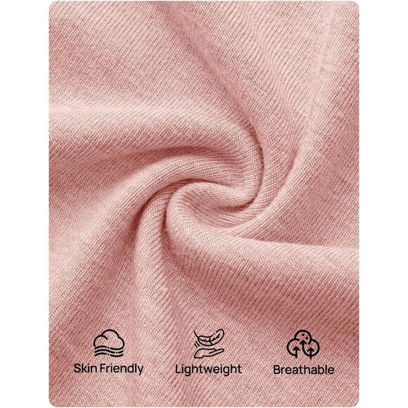 Women's Pink Long Sleeve Off Shoulder Tops Casual Boat Neck Lace Shirts Blouses - Picture 4 of 5